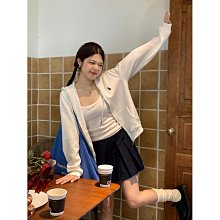 mistletoe 韓國辣妹木耳邊短版針織小外套寬鬆長袖薄外套 防曬外套 短版上衣 防曬上衣 (滿599元免運) 歷史價格詳細信息