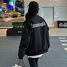 春秋冬季刺繡棉衣男女情侶加厚外套寬鬆飛行員夾克潮牌休閒棒球服 歷史價格詳細信息