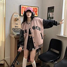 棒球外套女 棒球外套女新款2023春秋冬百搭寬鬆bf慵懶風愛心拼色棒球服ins潮 歷史價格詳細信息