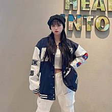 棒球外套女 美式夾克短外套女2023秋裝字母刺繡復古寬鬆棒球服可拆卸兩穿上衣 歷史價格詳細信息