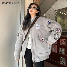 服女春秋寬鬆百搭美式復古學生夾克外套ins潮●小富婆中大尺碼 歷史價格詳細信息