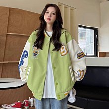 棒球外套女 美式棒球外套 vintage美式復古棒球服女春秋小眾獨特別緻寬鬆oversize夾克外套 歷史價格詳細信息