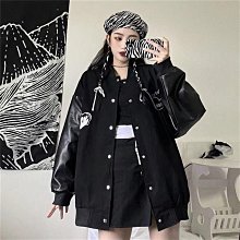 外套女春秋韓版原宿風寬松休閑中學生女生夾克棒球服 歷史價格詳細信息