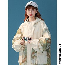 衝鋒衣女 春秋連帽外套女 新款韓版薄款戶外防風防水外套女 休閒夾克外套女 登山服 女生外套 連帽外套防風外套-潮男服飾 歷史價格詳細信息