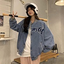 牛仔外套女寬鬆2024夏季春秋上衣女顯瘦甜美夾克百搭外套拼色繡花品位秀-May美舍 歷史價格詳細信息
