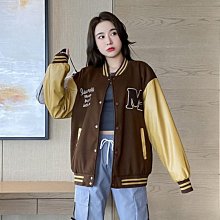 球服女情侶裝夾克男oversize春秋款美式百搭港風大碼外套 歷史價格詳細信息