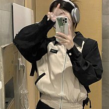 夾克外套 小個子休閑白色棒球服女短款春秋季新款休閑工裝外套夾克女裝 歷史價格詳細信息