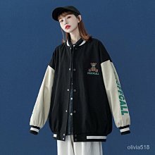 棒球服外套男學生春秋新款秋季薄款上衣潮流帥氣寬鬆休閒男裝夾克虎虎男裝 歷史價格詳細信息