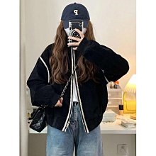 棒球外套 小個子復古美式棒球服外套女新款學院風休閒百搭紅色夾克上衣 歷史價格詳細信息