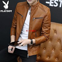 秋季新款皮衣男潮流機車外套修身韓版青年皮夾克衣帥氣秋冬翻領杉 歷史價格詳細信息