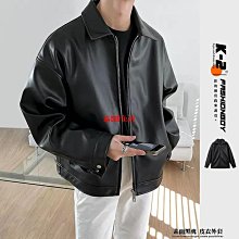 【K-2】素面黑魂 皮外套 皮衣 穿搭 皮衣外套 Y2K 落肩 寬鬆 皮革 外套 騎士 情侶 K2 夜店【KC9】 歷史價格詳細信息