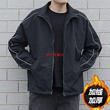 夾克外套男 衝鋒衣 新款個性流行外套男女同款潮牌秋季裝韓版寬松潮流休閑連帽夾克男-潮男服飾 歷史價格詳細信息