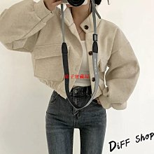 韓版 短版上衣 短版長袖外套 寬鬆甜酷拉鍊開襟長袖 棒球服 歷史價格詳細信息