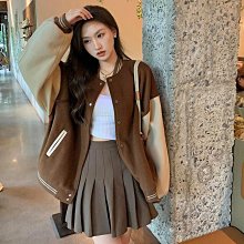 高街棒球外套女 韓版學院風撞色棒球服 百搭力量寬鬆夾克 減齡洋氣秋季新品薄外套 個性帥氣長袖上衣開衫 女裝衣服 歷史價格詳細信息