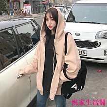 『悅家』連帽外套衛衣外套女春秋外穿寬鬆慵懶風印花連帽女性服裝流行女裝休閒服飾~AD15049 歷史價格詳細信息