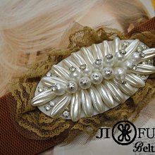 現貨供應＊JIFU 鉅釜皮件＊花型亮鑽腰封B908(白色) 歷史價格詳細信息