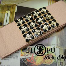 現貨供應＊JIFU 鉅釜皮件＊花型亮鑽腰封B908(白色) 歷史價格詳細信息