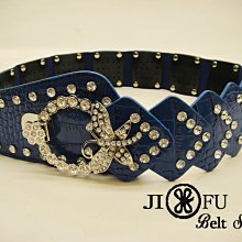 現貨供應＊JIFU 鉅釜皮件＊奢華美鑽腰封，新品上市!! B792(黑色) 歷史價格詳細信息