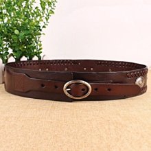 腰帶女4CM寬百搭配裙子淺藍條紋松緊腰封韓版顯瘦牛仔褲皮帶彈性-佳藝居 歷史價格詳細信息