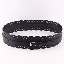 腰帶女4CM寬百搭配裙子淺藍條紋松緊腰封韓版顯瘦牛仔褲皮帶彈性-佳藝居 歷史價格詳細信息