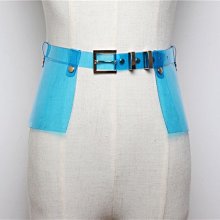 腰帶 塑膠 腰封-PVC透明立體荷葉邊女配件4色73vh47☆奧莉芙☆ 歷史價格詳細信息