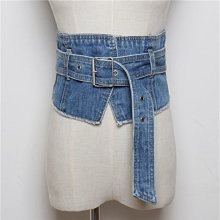 腰封 腰帶 牛仔腰封外搭襯衫配洋裝子收束腰裝飾布料寬腰帶女休閒百搭時尚 歷史價格詳細信息