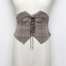 腰帶女4CM寬百搭配裙子淺藍條紋松緊腰封韓版顯瘦牛仔褲皮帶彈性-佳藝居 歷史價格詳細信息