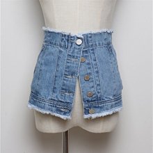 腰封 腰帶 牛仔腰封外搭襯衫配洋裝子收束腰裝飾布料寬腰帶女休閒百搭時尚 歷史價格詳細信息