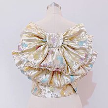 13日本振袖和服浴衣女士昭和風分體定型太鼓結美樂蒂蕾絲蝴蝶結現貨 歷史價格詳細信息