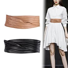 【熱賣精選】腰封 腰帶 西裝腰帶女士真皮簡約百搭裝飾大衣配連衣裙子收腰寬腰封外搭束腰 百搭腰帶 歷史價格詳細信息