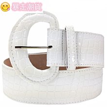 【熱賣精選】白色皮帶男士自動扣個性腰帶韓版潮人高爾夫發型師休閑褲帶 歷史價格詳細信息