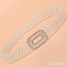 腰封 腰帶女 彈性腰帶 珍珠對扣鬆緊細腰帶鬆緊帶款 花貓咪 女生皮帶 腰帶 腰封 腰繩 腰鍊 歷史價格詳細信息