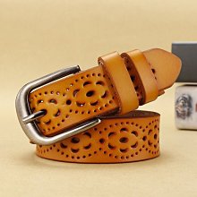 現貨 女士真皮皮帶扣皮革休閒女士腰帶-簡約 歷史價格詳細信息