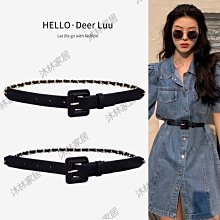 夏季細腰帶女真皮裝飾西裝ins配連衣裙子襯衫收腰時尚牛仔褲皮帶大衣腰帶-促銷 歷史價格詳細信息