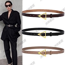 皮帶女士真皮配牛仔褲子高級感頭層牛皮法式復古黑色腰帶裝飾褲帶大衣腰帶-促銷 歷史價格詳細信息