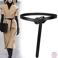 大衣腰帶女打結裝飾毛衣裙子時尚百搭西裝ins風潮真皮棕色細皮帶大衣腰帶-促銷 歷史價格詳細信息