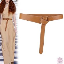 頭層牛皮細腰帶女配西裝真皮裝飾連衣裙子大衣高級感2022新款皮帶大衣腰帶-促銷 歷史價格詳細信息