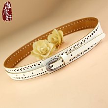 【熱賣精選】皮帶女真皮頭層牛皮純銅實心方扣皮帶女裝飾簡約百搭褲腰帶女港風 歷史價格詳細信息
