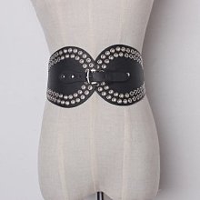 日系 腰鏈 腰帶 腰封 皮帶18歐美氣眼裝飾時髦腰封鏤空PU皮顯瘦收腰百搭黑白色綁帶收腹腰帶空間 價格比較,價格查詢,歷史價格詳細信息