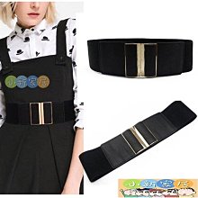 （小新家居）腰封 腰帶 皮帶 腰練 束腰帶金屬復古針扣松緊腰封女裝飾連衣裙裝飾超寬黑色彈力腰帶女士百搭 歷史價格詳細信息