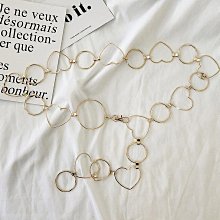 腰鍊 腰帶女 腰封 附迷你造形腰包大珍珠腰鍊 金屬腰鍊 花貓咪 女生皮帶 腰帶 腰封 腰繩 腰鍊 歷史價格詳細信息