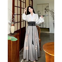 女童 漢服 秋季 遠黛女童漢服秋季兒童中國風古著改良仙氣長袖襦裙廣袖洋裝 歷史價格詳細信息