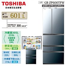 TOSHIBA 東芝 GR-ZP600TFW(X) 601L 六門變頻冰箱 歷史價格詳細信息