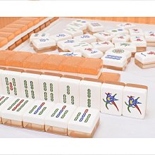 高檔麻將牌小丸子卡通粉色手搓中大號可愛水晶環保家用麻將桌 歷史價格詳細信息