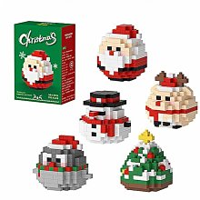 微小顆粒積木1957聖誕八音盒拼裝玩具立體桌面擺件女生聖誕節禮物 歷史價格詳細信息