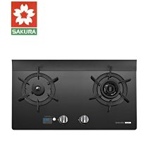 【櫻花牌】雙炫火二口黑色強化玻璃檯面爐 桶裝瓦斯專用(G-2921GB) 歷史價格詳細信息