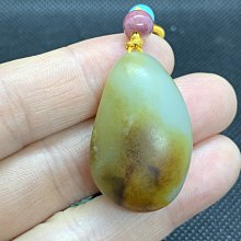 免運費 和闐玉和田玉籽料原皮飄金絲䝛貅項鍊吊墜一雙～大～H 玉體溫潤  小巧精緻 歷史價格詳細信息