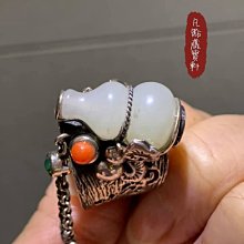 【凡點和闐玉‧籽藝設計】獨創設計‧完美呈現◎新疆和田籽料青玉葫蘆 歷史價格詳細信息