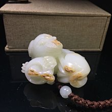 【采芝齋】早期收藏 和闐紅皮籽料 俏色巧雕 鍾馗神威 把件 歷史價格詳細信息