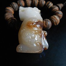 老和闐玉，河磨玉 析木綠，無結構 手串 -2875 歷史價格詳細信息